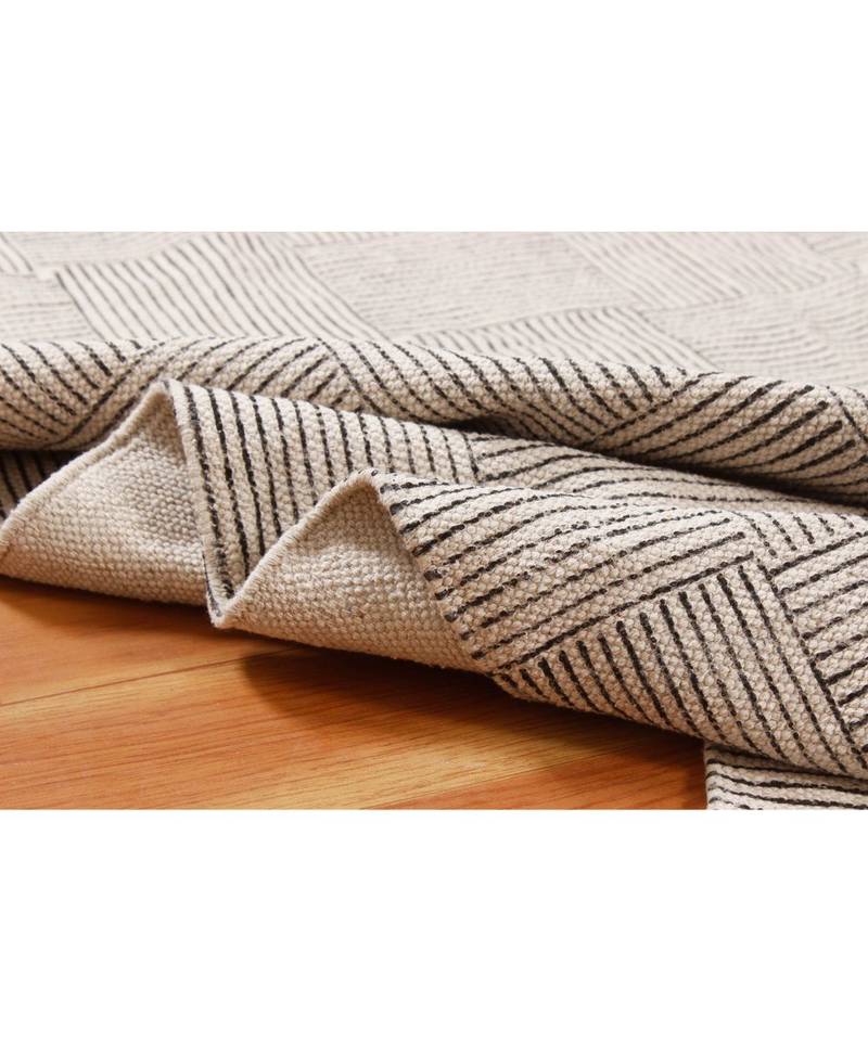 3x3-Feet-Square  Cotton  Hand Block Printed Carpet  Office Hall Art Decor Carpet  Boho s Area Rugs