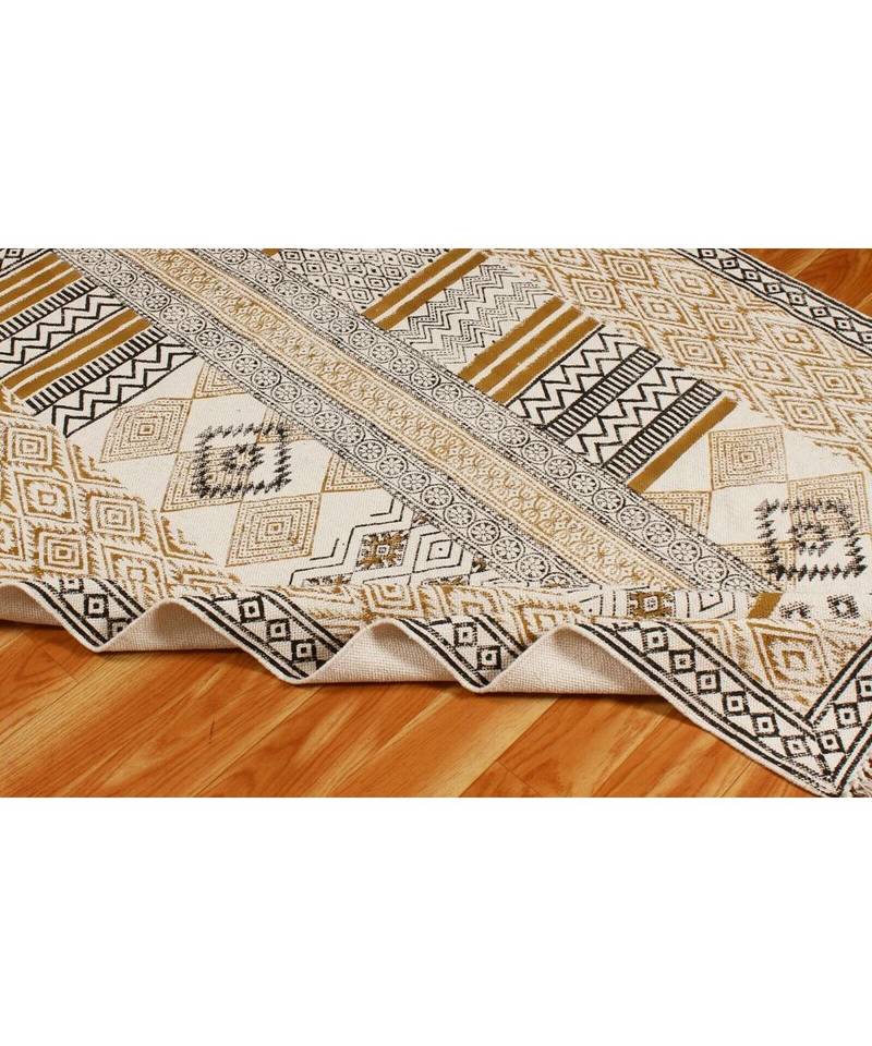 4x10-Runner-Feet  Cotton  Hand Block Printed Area Rugs  Bed Room Decorative Carpet Boho s  Throw Rug