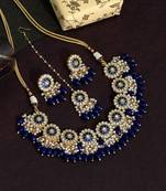 Blue necklace-sets