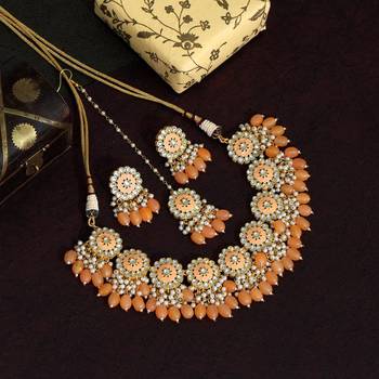 Orange necklace-sets 1