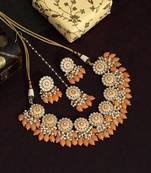 Orange necklace-sets
