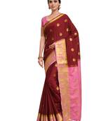 Women's Mysore Silk Crepe Saree With Unstiched Blouse