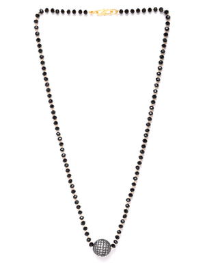Gold cubic zirconia mangalsutra 3