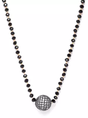 Gold cubic zirconia mangalsutra 4
