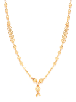 Gold cubic zirconia mangalsutra 2