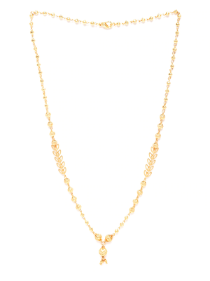 Gold cubic zirconia mangalsutra 3