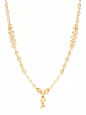 Gold cubic zirconia mangalsutra 4