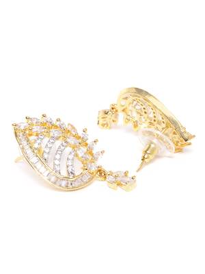 Gold cubic zirconia mangalsutra 4