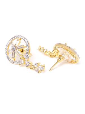 Gold cubic zirconia mangalsutra 4