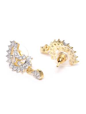 Gold cubic zirconia mangalsutra 4