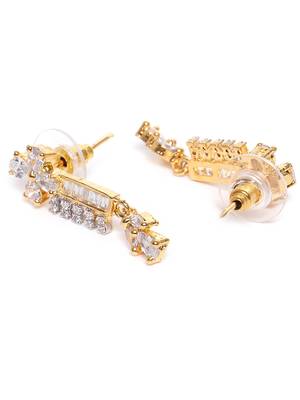 Gold cubic zirconia mangalsutra 3
