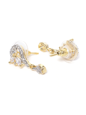 Gold cubic zirconia mangalsutra 4