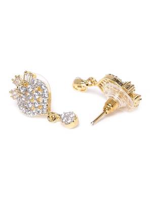 Gold cubic zirconia mangalsutra 4