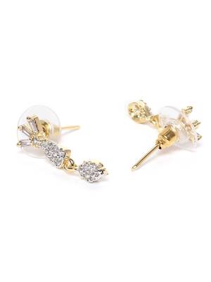 Gold cubic zirconia mangalsutra 4