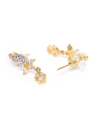 Gold cubic zirconia mangalsutra 4
