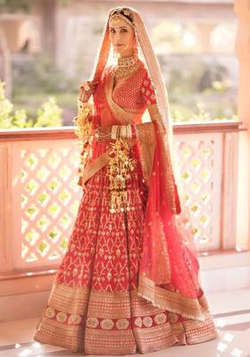 Bollywood EXCLUSIVE HEAVY MAROON BRIDAL LEHNGA 1