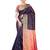 Purple woven silk saree with blouse