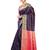 Purple woven silk saree with blouse