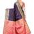Purple woven silk saree with blouse