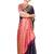 Purple woven silk saree with blouse
