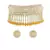 18k Gold Plated Traditional White Pearl & Kundan Studded Choker Necklace Jewellery Set For Women   (K7210Y)