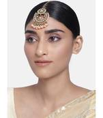  Traditional Kundan & Pearl Studded Maang Tikka For Women 