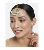 Traditional Kundan Studded with Pearls Maang Tikka for Women   