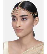 Kundan Studded Bridal Matha Patti Maang Tikka for Women 