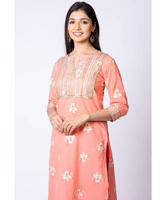 red cotton printed   top & bottom  with    dupatta 5