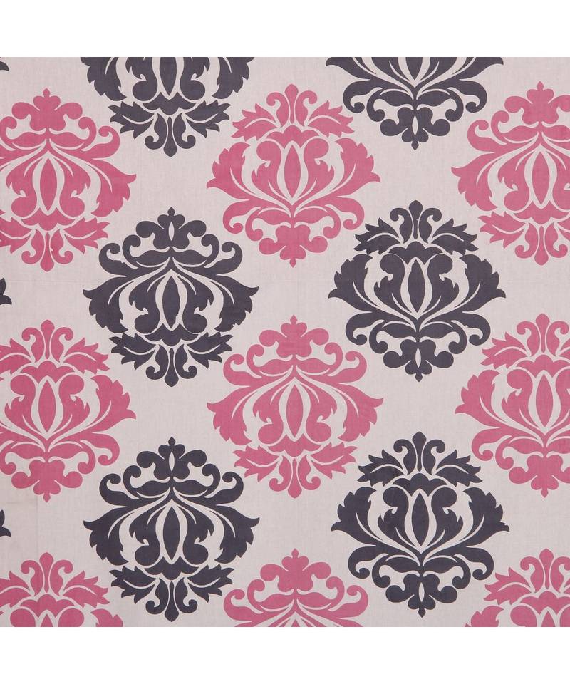 PINK Color Pure Cotton Single size Bedsheet With  Pillow Cover Single pink City PINK