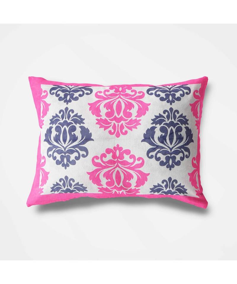 PINK Color Pure Cotton Single size Bedsheet With  Pillow Cover Single pink City PINK