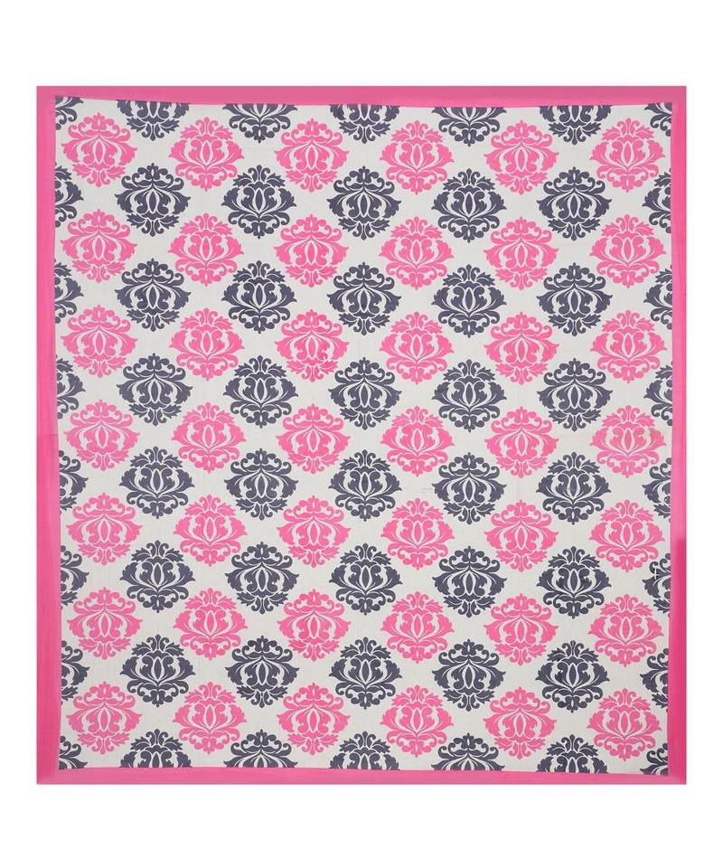 PINK Color Pure Cotton Single size Bedsheet With  Pillow Cover Single pink City PINK