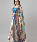 Women's Silk Blend Semi Stitched Lehenga Choli