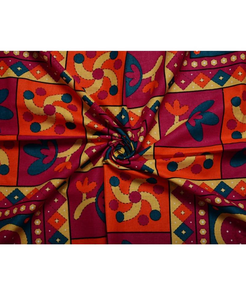 Orange Color Pure Cotton Single size Bedsheet With  Pillow Cover Single shakiya Orange