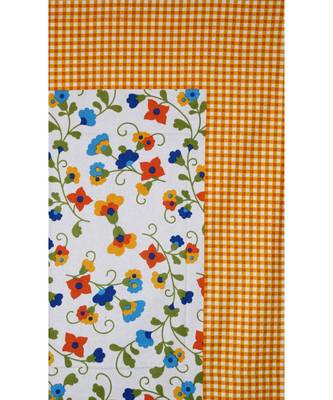 Yellow Color Pure Cotton Single size Bedsheet With  Pillow Cover check mate yellow 3