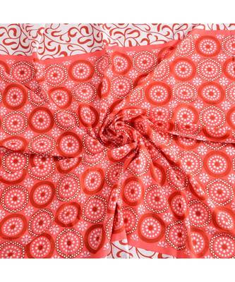 Orange Color Pure Cotton Single size Bedsheet With  Pillow Cover gola jalebi orange 5