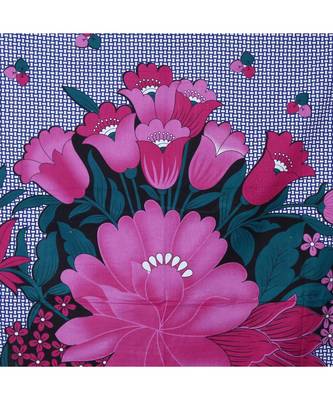 Pink Color Pure Cotton Single size Bedsheet With  Pillow Cover pink rose 2