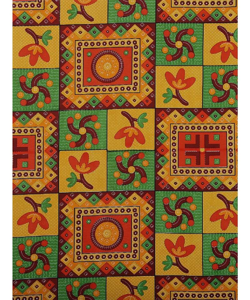 Yellow Color Pure Cotton Single size Bedsheet With  Pillow Cover ria fab yellow work