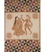 Yellow Color Pure Cotton Single size Bedsheet With  Pillow Coverbarmeri dandiya yellow