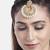 Gold cubic zirconia maang-tikka