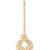 Gold cubic zirconia maang-tikka