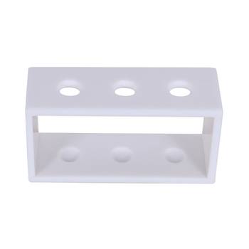 Ratash Corian Solid Surface Hydroponic Test Tube Planter Rectangular Twinkling White with 3 Glass Test Tube 4
