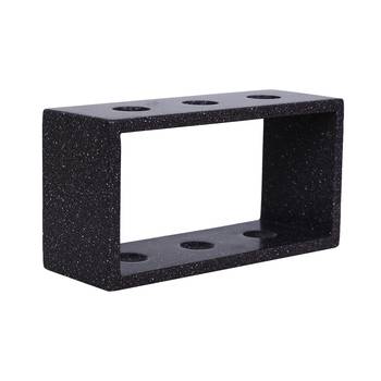 Ratash Corian Solid Surface Hydroponic Test Tube Planter Rectangular Twinkling White with 3 Glass Test Tube 5