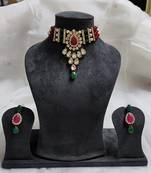 LALSO Marvelous Multicolor Kundan Jewelry Neckalce Set - LKPN02_MG