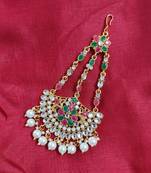 LALSO Unique Collection Big Size Bridal Jhoomar Passa Maangtika  - LPSA_02