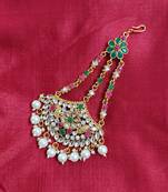 LALSO Unique Collection Big Size Bridal Jhoomar Passa Maangtika  - LPSA_06