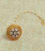 LALSO Traditional Kundan Work Borla Maangtika  - LBOR_42