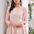 women's Viscose Georgette BABY PINK Sharara Suit Embroidery Work with Dupatta Semi-Stitched suit
