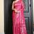 Rani pink woven jamdani saree
