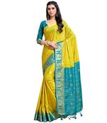 Women's Mysore Silk Crepe Saree With Unstiched Blouse